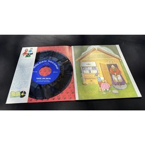 Mint! 1954 Little Golden Read & Hear Record & Book Hansel And Gretel